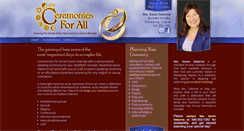 Desktop Screenshot of ceremoniesforall.com